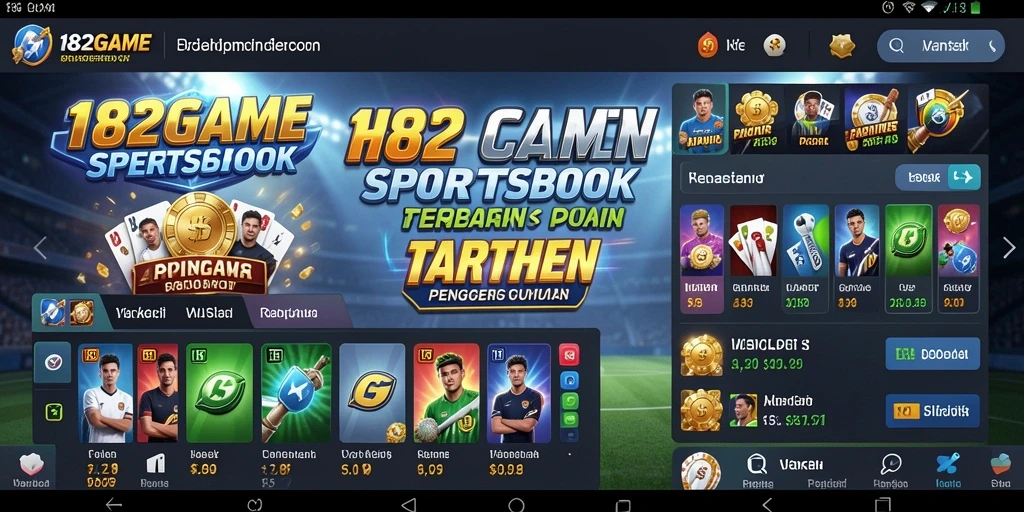 Tampilan gameplay <strong>182GAME</strong> yang menarik dan interaktif dalam taruhan olahraga.