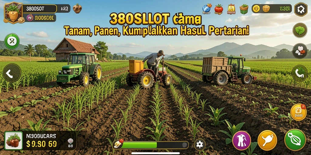 Tampilan menarik gameplay Farming 380SLOT yang menawan.