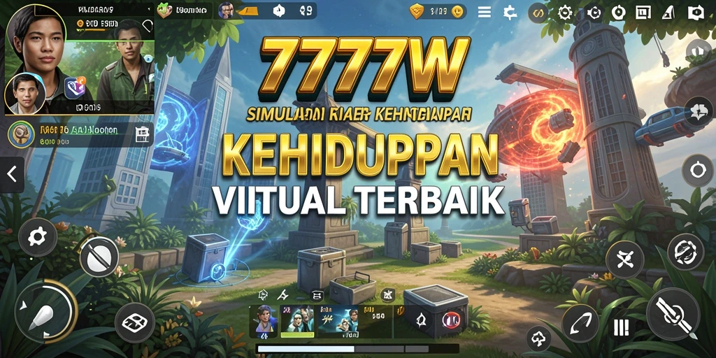 Tampilan menarik dari gameplay 7777W yang penuh warna dan interaktif.