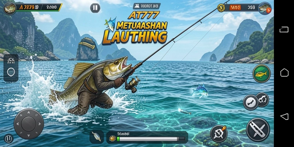 Tampilan gameplay memancing yang menakjubkan di AT777.
