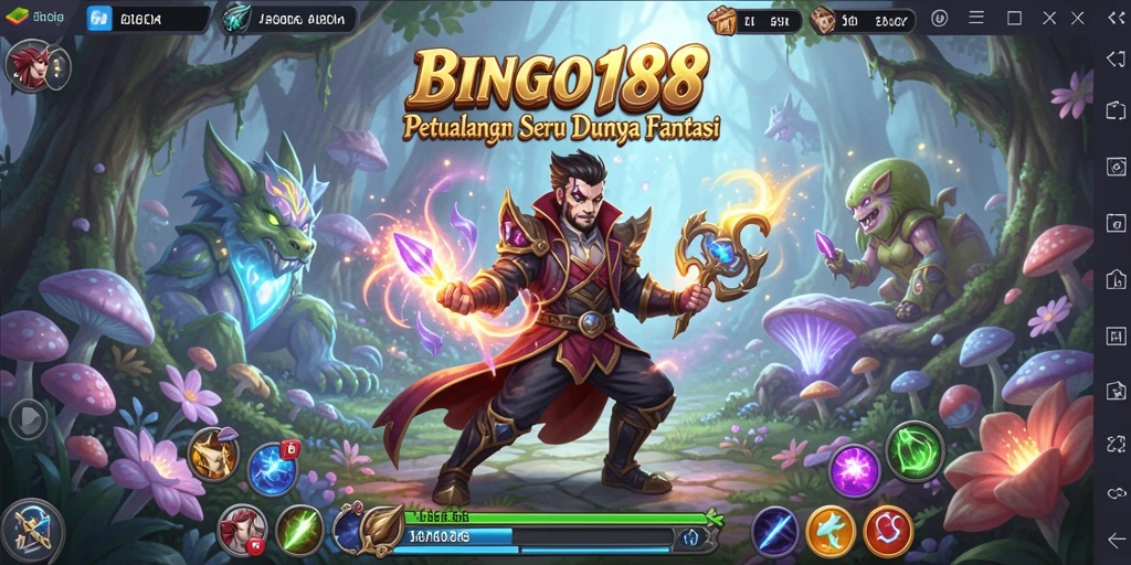 Tampilan gameplay BINGO188 yang penuh aksi dan warna.