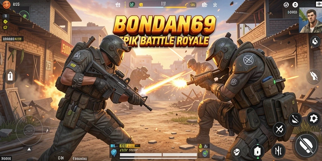 Gameplay seru dalam BONDAN69 Battle Royale.