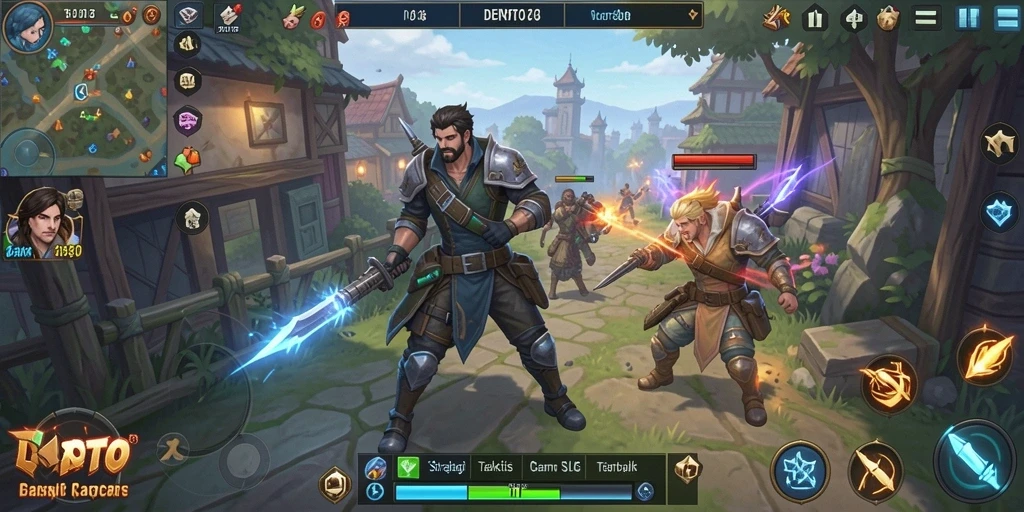 Tampilan gameplay DENTOTO yang seru dan menantang.
