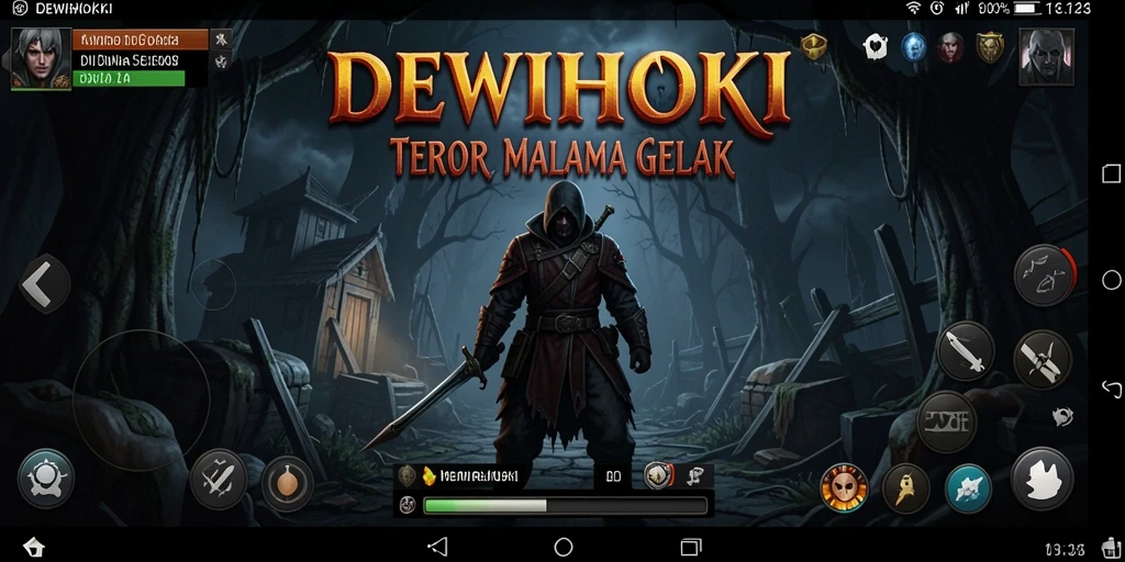Tangkapan layar menampilkan gameplay mencekam DEWIHOKI saat menjelajahi dunia horor.