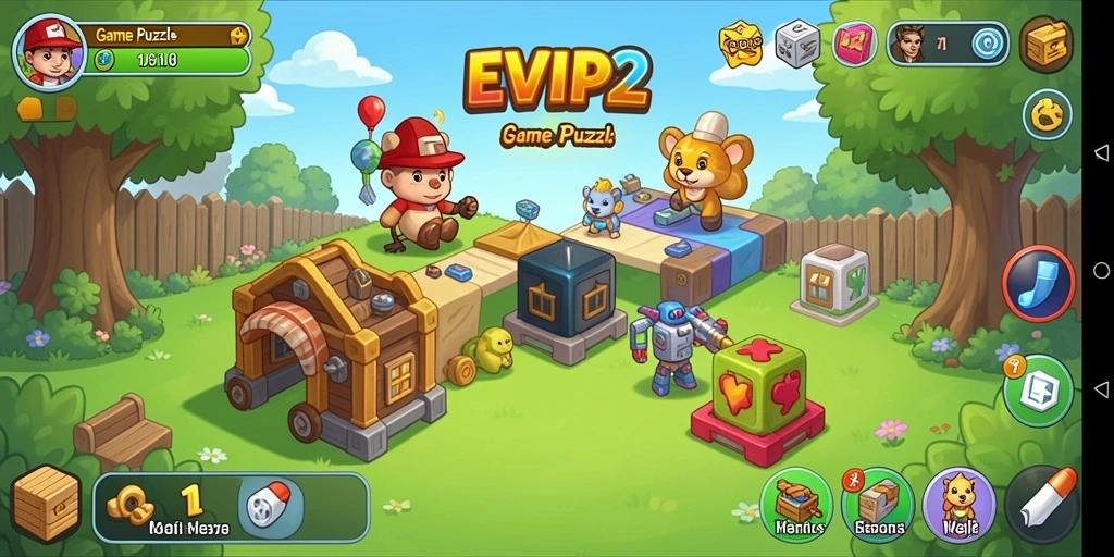 Tampilan gameplay EVIP2 yang menantang dan menarik.