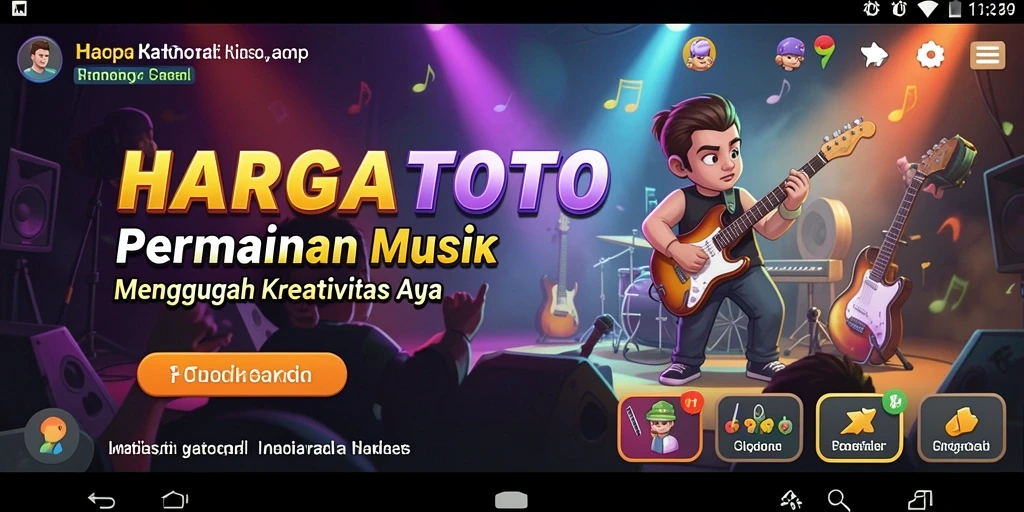 Tampilan gameplay HARGATOTO dengan elemen interaktif yang menarik.