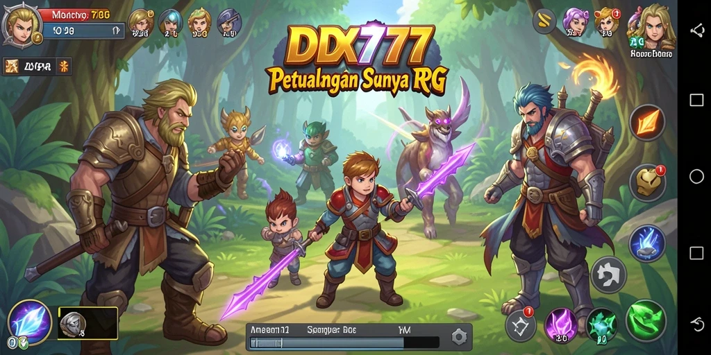 Tampilan gameplay IDX777 dengan grafik RPG yang memukau.