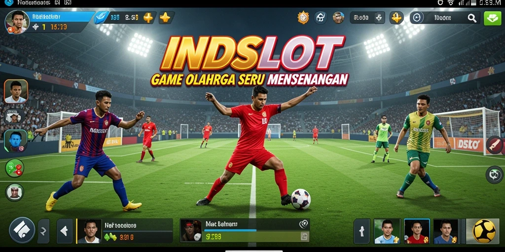 Tampilan seru dari gameplay INDSLOT dengan berbagai olahraga yang menantang.