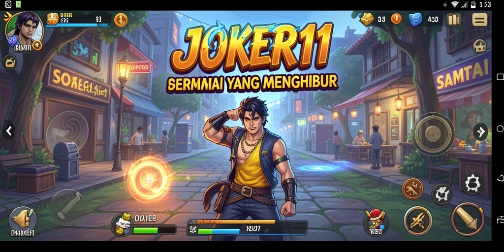 Screenshot JOKER11 menampilkan gameplay dengan grafis cerah dan tantangan seru.