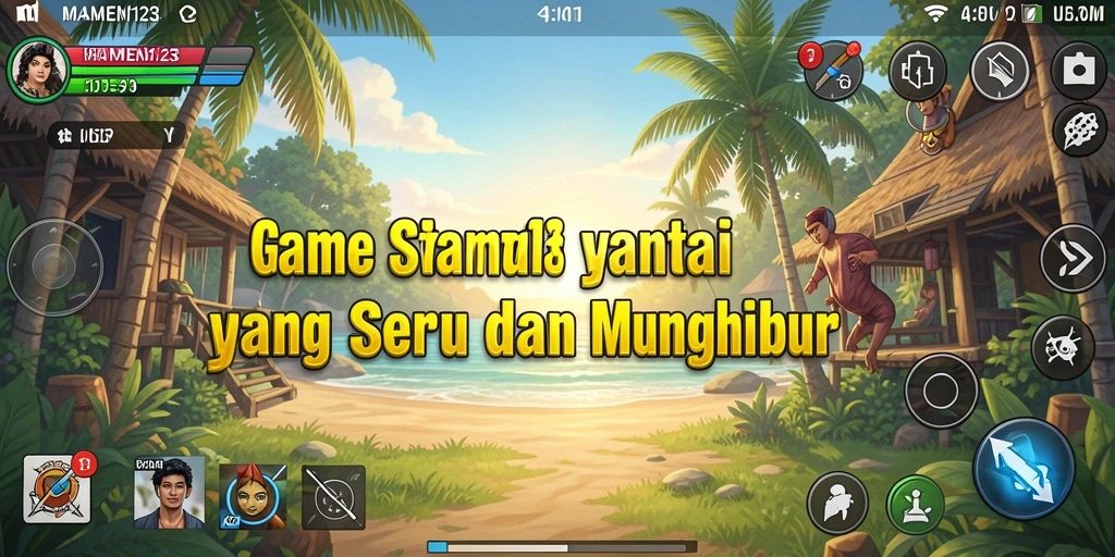 Tampilan menarik dari gameplay MAMEN123 yang seru dan menyenangkan.