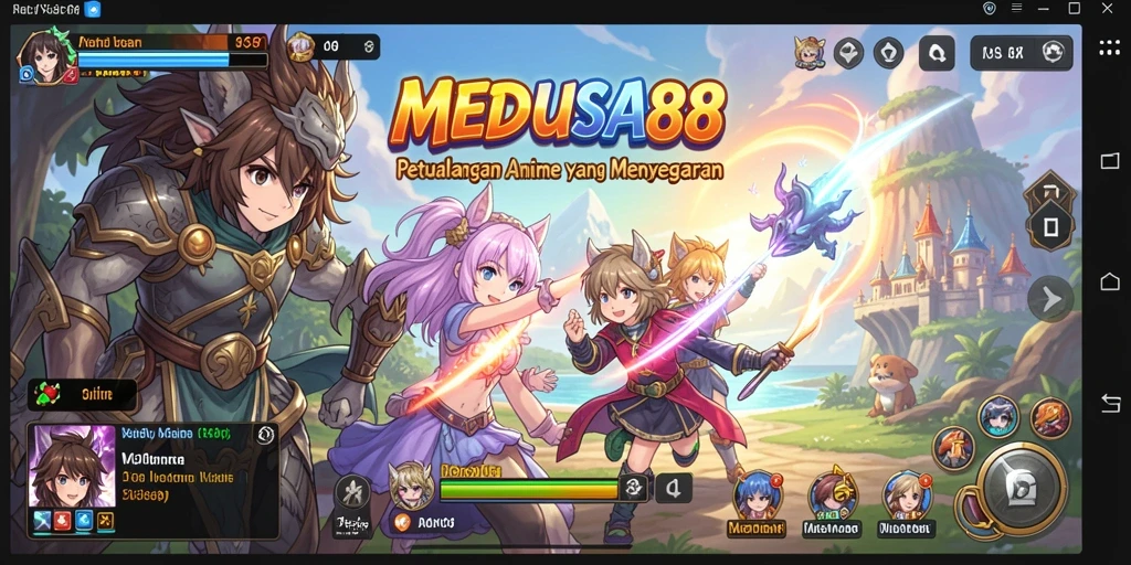 Menampilkan aksi seru dari karakter Anime yang menawan.