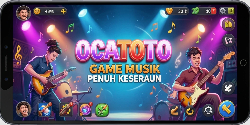 Screenshot gameplay OCATOTO menampilkan momen seru bermain musik.
