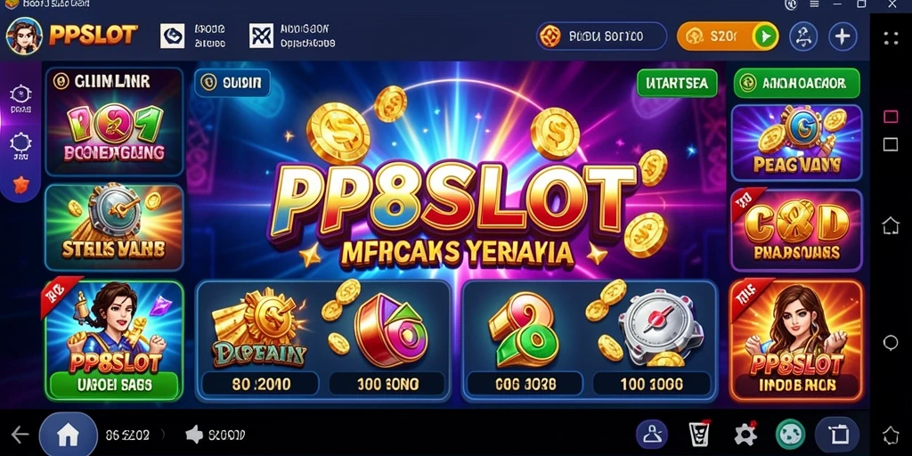 Tangkapan layar PP8SLOT yang menampilkan gameplay slot menarik.